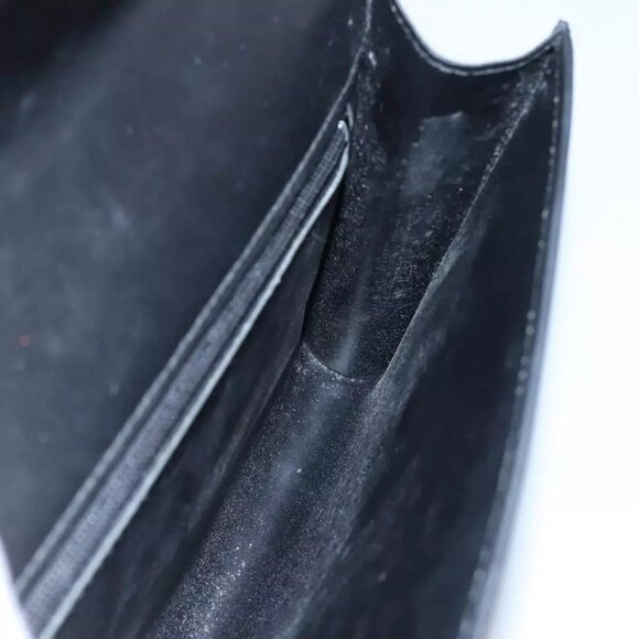 LOUIS VUITTON Epi Pochette Arche Shoulder Bag Black Noir M52572 LV Auth KD014 - Picture 12 of 16